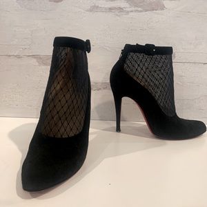 Christian louboutin mesh bootie